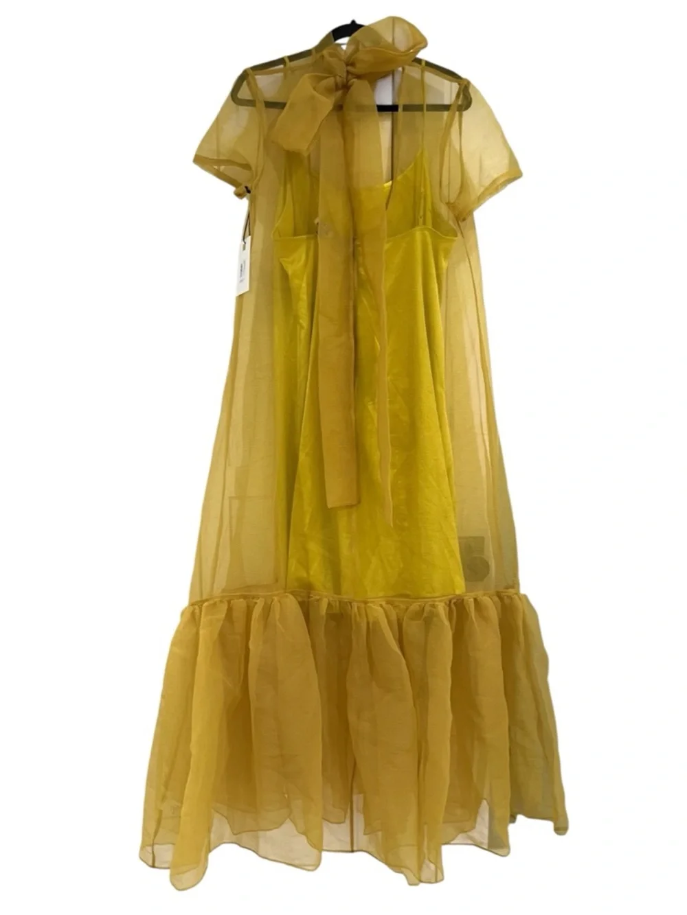 STAUD Calluna Maxi Dress in Chartreuse - Picture 5 of 10